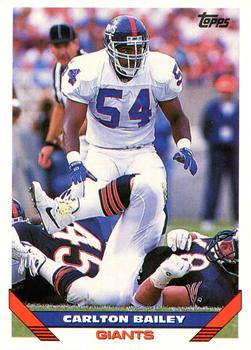 Carlton Bailey New York Giants 1993 Topps NFL #414